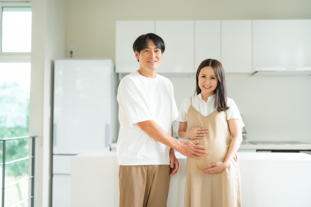 幸せそうな妊婦さん
