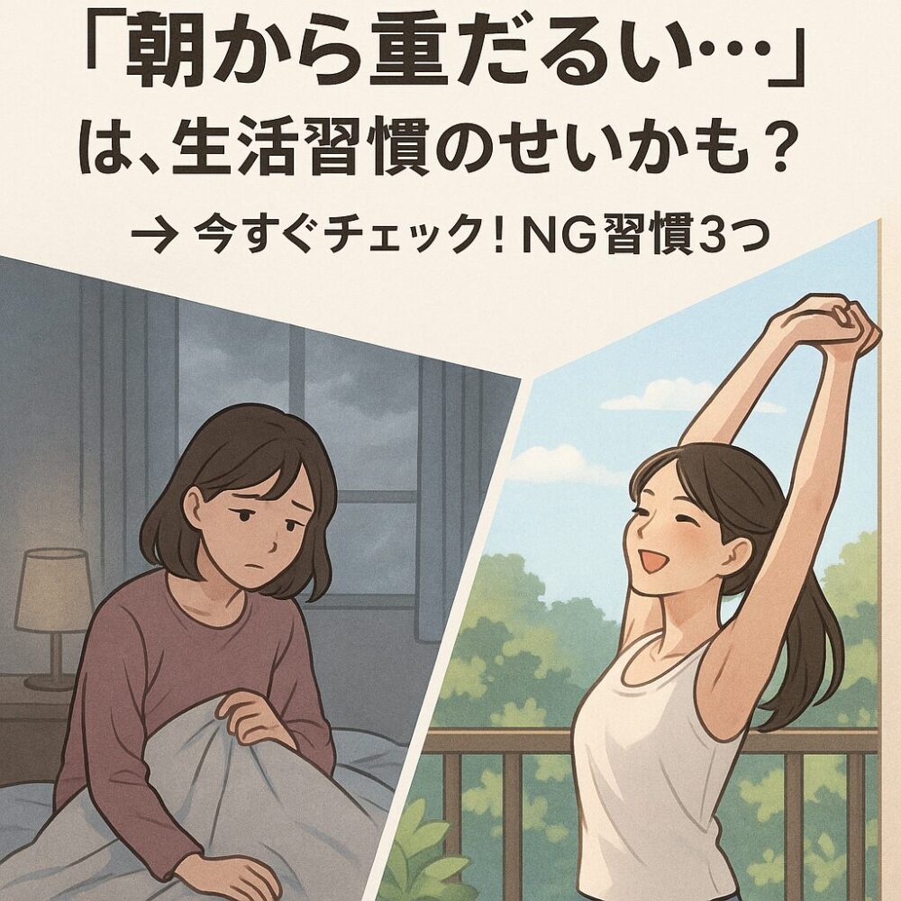 朝から重だるい
